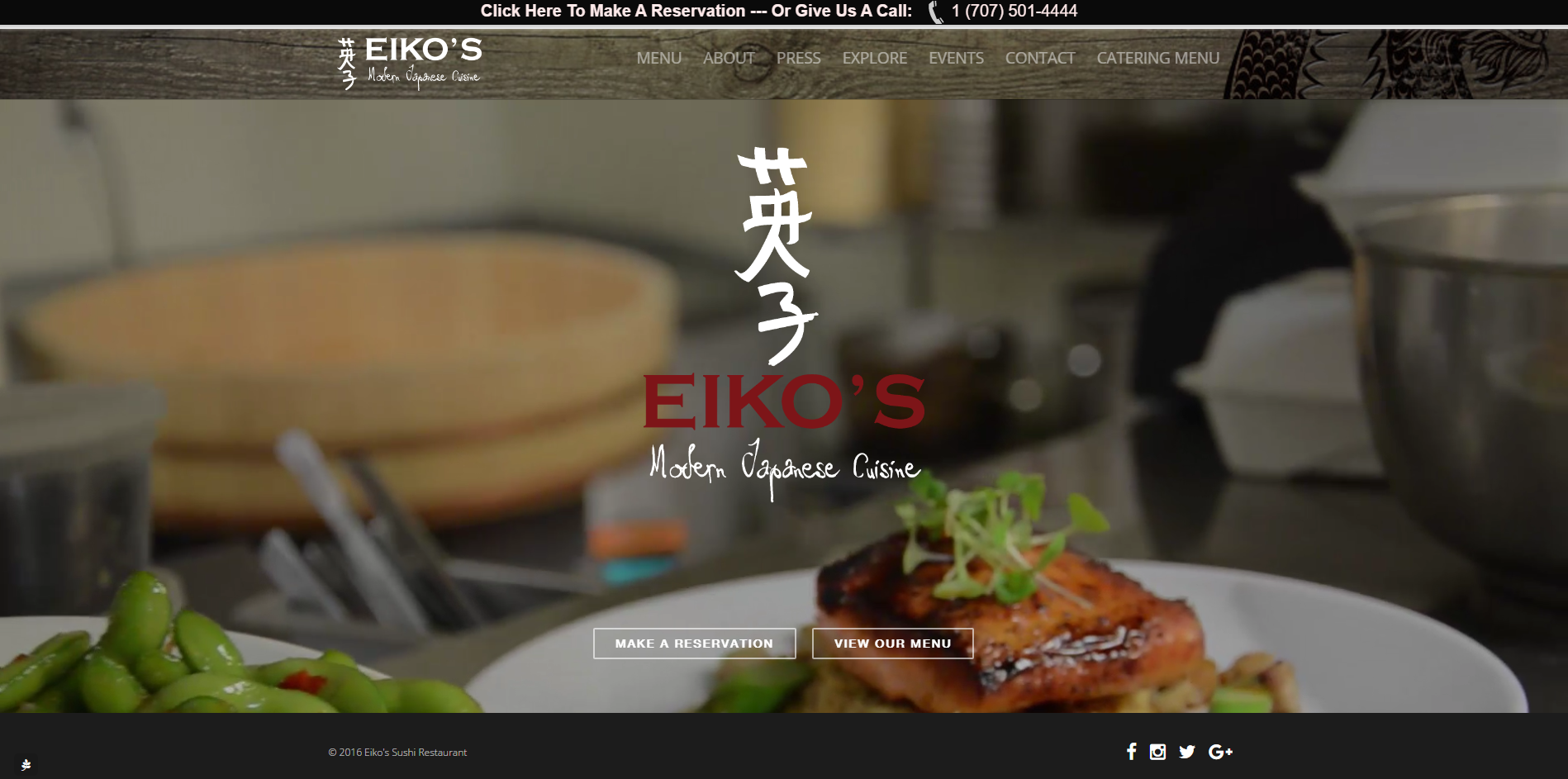 Eikos Home Page Screen Cap
